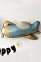 Retro Airplane Foil Balloon - Blue - 4