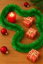 Christmas Pine Tree Ornament Glitter 2 m Green - 5