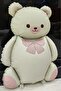 Teddy Bear Foil Balloon with Pink Bow Tie - 2