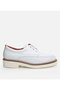 Women's Leather White Oxford