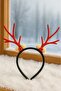 New Year's Red Slim Unisex Crown - Deer Horn Design - 5