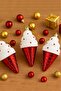 Christmas Tree Ornament Red Ice Cream Cone 3-Piece Set - 4