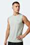 Hazzar I Men's Sleeveless Light Green T-Shirt - 7