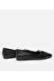 Women's Leather Mary Jane Black Ballerinas - 6