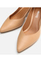Genuine Leather Camel Women's Thick Heel - 4