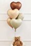 3 Year Old Retro Birthday Balloon Set 5 Heart Balloons - 3