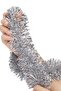 New Year's Pine Tree Ornament Glitter 2 m Silver - 5