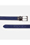 Men's Leather Navy Blue Belt - 2