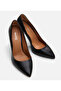 Women's Leather Black Stiletto - 3