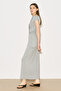 Easy Sleeveless Ruched Blouse Gray Melange - 3