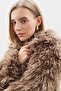 Mara Fur Coat Brown - 3