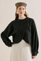 Linen Cape Style Shirt Black - 3
