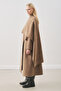 Soft Clothed Overcoat with Brown Color - 4