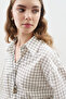 Patterned Poplin Tunic Ecru - 4