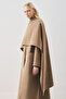 Soft Clothed Overcoat with Brown Color