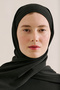 Asymmetric Skirted Turkish Swimsuit Set Black - 6