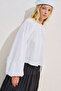 Sleeved Lace Volume Shirt Ecru - 7