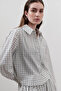 Patterned Poplin Shirt Ecru - 3