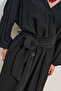 Linen Mixed Adjustable Waisted Jumpsuit Black - 5