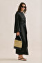 Linen Wide Belt Dress Black - 2