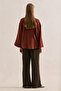Muslin Wide Sleeve Blouse Tile Print - 7