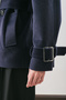 Premium Kaşe Wide Coat Dark Blue - 5