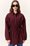 Tunic with Tie Detail Burgundy - 7