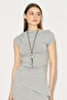 Easy Sleeveless Ruched Blouse Gray Melange - 2