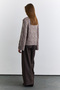 Openwork Knitted Sweater Mink - 6