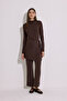 Draped Blouse with Tie Detail, Brown