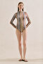 Patterned Swimmer Surf Swimsuit Mi̇ra - 2