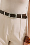 Antique Buckle Belt Brown