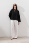 Linen Tie-Dye Bluse Black - 4