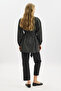 Wide Sleeve Belted Shirt Anthracite - 6
