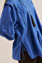 Firfir Detailed Draped Tunic Blue - 4