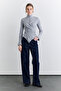 Cardigan with Cross Closure Gray - 2