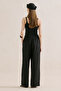 Linen Wide Leg Pants Black - 8