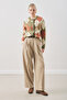 Baklava Patterned Cardigan Green - 4