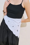Embroidered Lotus Patterned Scarf Ecru - 4