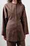 Linen Sitting Jacket Dusty Brown - 3