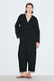 Rustic Buttoned Kimono Black - 4