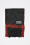 Striped Detail Scarf Anthracite - 6
