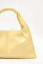 Shiny Leather Hand Bag Yellow - 6