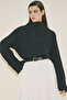 Crush Fabric Blouse Black - 2