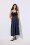 Wide Pleated Trousers Dark Blue - 6