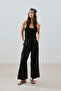 Chain-Up Trousers Black - 5