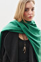 Cashmere Textured Shawl Green - 3