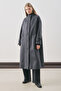 Rai Oversized Coat Dark Blue - 4