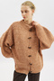 Wide Buttoned Knitted Cardigan Tile - 4