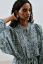 Patterned Viscosa Tie Dress Lily Indigo - 4